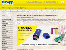 Tablet Screenshot of lapopp.de